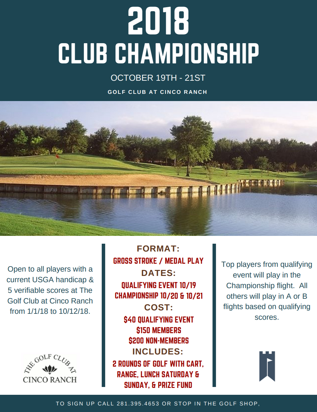2018 Club Championship The Golf Club at Cinco Ranch 20181020